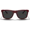 imageMERRYS Square Polarized Driving Sunglasses for Men Women UV400 Protection S8413Bright Wine Red FrameBlack Polarized Lens