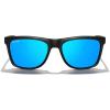 imageMERRYS Square Polarized Driving Sunglasses for Men Women UV400 Protection S8413Matte Black FrameBlue Mirror Polarized Lens