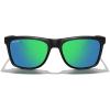 imageMERRYS Square Polarized Driving Sunglasses for Men Women UV400 Protection S8413Matte Black FrameGreen Mirror Polarized Lens