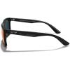 imageMERRYS Square Polarized Driving Sunglasses for Men Women UV400 Protection S8413Matte Black FrameRed Mirror Polarized Lens