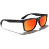 imageMERRYS Square Polarized Driving Sunglasses for Men Women UV400 Protection S8413Matte Black FrameRed Mirror Polarized Lens