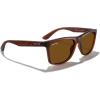 imageMERRYS Square Polarized Driving Sunglasses for Men Women UV400 Protection S8413Matte Brown FrameBrown Polarized Lens