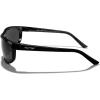 imageMERRYS Wrap Around Sport Polarized Sunglasses for Men Women Driving Fishing Cycling Running UV400 Protection S3027Bright Black FrameBlack Polarized Lens