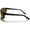 imageMERRYS Wrap Around Sport Polarized Sunglasses for Men Women Driving Fishing Cycling Running UV400 Protection S3027Bright Black FrameBrown Polarized Lens