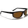 imageMERRYS Wrap Around Sport Polarized Sunglasses for Men Women Driving Fishing Cycling Running UV400 Protection S3027Bright Black FrameBrown Polarized Lens
