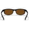 imageMERRYS Wrap Around Sport Polarized Sunglasses for Men Women Driving Fishing Cycling Running UV400 Protection S3027Bright Black FrameBrown Polarized Lens