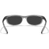imageMERRYS Wrap Around Sport Polarized Sunglasses for Men Women Driving Fishing Cycling Running UV400 Protection S3027Bright Tra Gray FrameBlack Polarized Lens