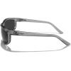 imageMERRYS Wrap Around Sport Polarized Sunglasses for Men Women Driving Fishing Cycling Running UV400 Protection S3027Bright Tra Gray FrameBlack Polarized Lens