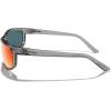 imageMERRYS Wrap Around Sport Polarized Sunglasses for Men Women Driving Fishing Cycling Running UV400 Protection S3027Bright Tra Gray FrameRed Mirror Polarized Lens