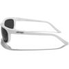 imageMERRYS Wrap Around Sport Polarized Sunglasses for Men Women Driving Fishing Cycling Running UV400 Protection S3027Bright White FrameBlack Polarized Lens