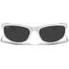 imageMERRYS Wrap Around Sport Polarized Sunglasses for Men Women Driving Fishing Cycling Running UV400 Protection S3027Bright White FrameBlack Polarized Lens