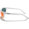 imageMERRYS Wrap Around Sport Polarized Sunglasses for Men Women Driving Fishing Cycling Running UV400 Protection S3027Bright White FrameRed Mirror Polarized Lens