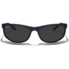 imageMERRYS Wrap Around Sport Polarized Sunglasses for Men Women Driving Fishing Cycling Running UV400 Protection S3027Dark Blue FrameBlack Polarized Lens