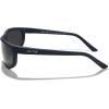 imageMERRYS Wrap Around Sport Polarized Sunglasses for Men Women Driving Fishing Cycling Running UV400 Protection S3027Dark Blue FrameBlack Polarized Lens