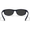 imageMERRYS Wrap Around Sport Polarized Sunglasses for Men Women Driving Fishing Cycling Running UV400 Protection S3027Dark Blue FrameBlack Polarized Lens