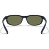 imageMERRYS Wrap Around Sport Polarized Sunglasses for Men Women Driving Fishing Cycling Running UV400 Protection S3027Dark Blue FrameDark Blue Mirror Polarized Lens