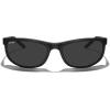 imageMERRYS Wrap Around Sport Polarized Sunglasses for Men Women Driving Fishing Cycling Running UV400 Protection S3027Matte Black FrameBlack Polarized Lens