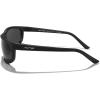 imageMERRYS Wrap Around Sport Polarized Sunglasses for Men Women Driving Fishing Cycling Running UV400 Protection S3027Matte Black FrameBlack Polarized Lens