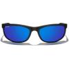 imageMERRYS Wrap Around Sport Polarized Sunglasses for Men Women Driving Fishing Cycling Running UV400 Protection S3027Matte Black FrameDark Blue Mirror Polarized Lens