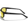imageMERRYS Wrap Around Sport Polarized Sunglasses for Men Women Driving Fishing Cycling Running UV400 Protection S3027Matte Black FrameNight Vision Lens