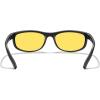 imageMERRYS Wrap Around Sport Polarized Sunglasses for Men Women Driving Fishing Cycling Running UV400 Protection S3027Matte Black FrameNight Vision Lens