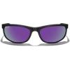 imageMERRYS Wrap Around Sport Polarized Sunglasses for Men Women Driving Fishing Cycling Running UV400 Protection S3027Matte Black FramePurple Mirror Lens