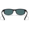 imageMERRYS Wrap Around Sport Polarized Sunglasses for Men Women Driving Fishing Cycling Running UV400 Protection S3027Matte Black FrameRed Mirror Lens