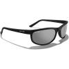 imageMERRYS Wrap Around Sport Polarized Sunglasses for Men Women Driving Fishing Cycling Running UV400 Protection S3027Matte Black FrameSilver Mirror Lens