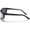 imageMERRYS Wrap Around Sport Polarized Sunglasses for Men Women Driving Fishing Cycling Running UV400 Protection S3027Matte Black FrameSilver Mirror Lens