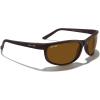imageMERRYS Wrap Around Sport Polarized Sunglasses for Men Women Driving Fishing Cycling Running UV400 Protection S3027Matte Brown FrameBrown Polarized Lens