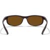 imageMERRYS Wrap Around Sport Polarized Sunglasses for Men Women Driving Fishing Cycling Running UV400 Protection S3027Matte Brown FrameBrown Polarized Lens