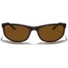 imageMERRYS Wrap Around Sport Polarized Sunglasses for Men Women Driving Fishing Cycling Running UV400 Protection S3027Matte Brown FrameBrown Polarized Lens