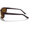 imageMERRYS Wrap Around Sport Polarized Sunglasses for Men Women Driving Fishing Cycling Running UV400 Protection S3027Matte Brown FrameBrown Polarized Lens