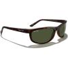 imageMERRYS Wrap Around Sport Polarized Sunglasses for Men Women Driving Fishing Cycling Running UV400 Protection S3027Matte Havana FrameG15 Polarized Lens