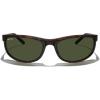 imageMERRYS Wrap Around Sport Polarized Sunglasses for Men Women Driving Fishing Cycling Running UV400 Protection S3027Matte Havana FrameG15 Polarized Lens