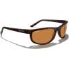 imageMERRYS Wrap Around Sport Polarized Sunglasses for Men Women Driving Fishing Cycling Running UV400 Protection S3027Matte Havana FrameOrange Polarized Lens