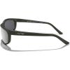 imageMERRYS Wrap Around Sport Polarized Sunglasses for Men Women Driving Fishing Cycling Running UV400 Protection S3027Military Olive FrameSilver Mirror Polarized Lens