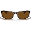 imageMERRYS Wrap Around Sport Polarized Sunglasses for Men Women Driving Fishing Cycling Running UV400 Protection S3027Polished Dark Havana FrameBrown Polarized Lens
