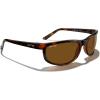 imageMERRYS Wrap Around Sport Polarized Sunglasses for Men Women Driving Fishing Cycling Running UV400 Protection S3027Polished Dark Havana FrameBrown Polarized Lens