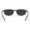 imageMERRYS Wrap Around Sport Polarized Sunglasses for Men Women Driving Fishing Cycling Running UV400 Protection S3027Smoke Gray FrameBlack Polarized Lens