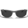 imageMERRYS Wrap Around Sport Polarized Sunglasses for Men Women Driving Fishing Cycling Running UV400 Protection S3027Smoke Gray FrameBlack Polarized Lens