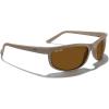 imageMERRYS Wrap Around Sport Polarized Sunglasses for Men Women Driving Fishing Cycling Running UV400 Protection S3027Tan FrameBrown Polarized Lens