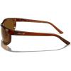 imageMERRYS Wrap Around Sport Polarized Sunglasses for Men Women Driving Fishing Cycling Running UV400 Protection S3027Tra Brown FrameBrown Polarized Lens