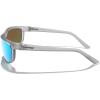 imageMERRYS Wrap Around Sport Polarized Sunglasses for Men Women Driving Fishing Cycling Running UV400 Protection S3027Tra Gray FrameBlue Mirror Polarized Lens