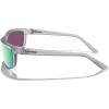 imageMERRYS Wrap Around Sport Polarized Sunglasses for Men Women Driving Fishing Cycling Running UV400 Protection S3027Tra Gray FrameGreen Mirror Polarized Lens