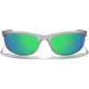 imageMERRYS Wrap Around Sport Polarized Sunglasses for Men Women Driving Fishing Cycling Running UV400 Protection S3027Tra Gray FrameGreen Mirror Polarized Lens