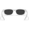 imageMERRYS Wrap Around Sport Polarized Sunglasses for Men Women Driving Fishing Cycling Running UV400 Protection S3027Transparent FrameBlack Polarized Lens