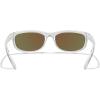 imageMERRYS Wrap Around Sport Polarized Sunglasses for Men Women Driving Fishing Cycling Running UV400 Protection S3027Transparent FrameBlue Mirror Polarized Lens