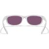 imageMERRYS Wrap Around Sport Polarized Sunglasses for Men Women Driving Fishing Cycling Running UV400 Protection S3027Transparent FrameGreen Mirror Polarized Lens
