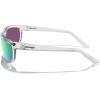 imageMERRYS Wrap Around Sport Polarized Sunglasses for Men Women Driving Fishing Cycling Running UV400 Protection S3027Transparent FrameGreen Mirror Polarized Lens